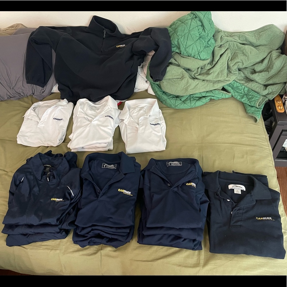 Carmax cotton shirts, sports shirts, long sleeves,fleece sweater, basic zip ups